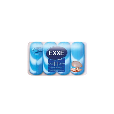 EXXE Туалетное крем-мыло 1+1 4шт*90г Морской жемчуг