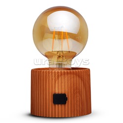 Светильник "Лампочка" (цвет коричневый) в коробке