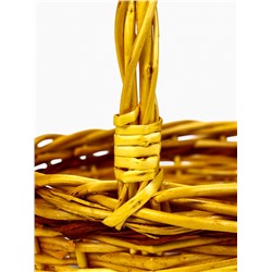 Корзина плетёная для хранения Vento, с ручкой, коричневая, набор 3 шт.