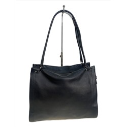 Женская сумка из натуральной кожи, цвет черный