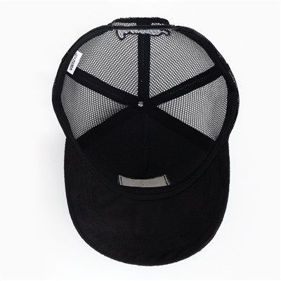 Кепка мужская с сеткой DIGNITY, чёрная, р-р 56