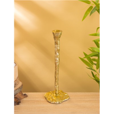 Подсвечник «Капель», 30 см, алюминий, золото