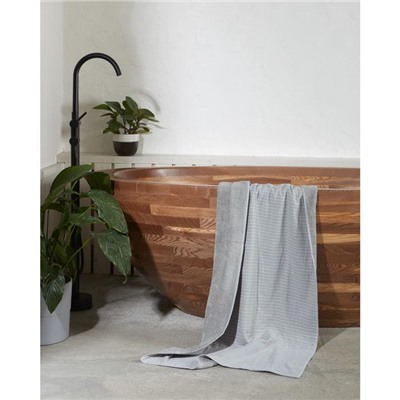 Полотенце двухстороннее "Этель" Олимп светло-серый 70 х140 см, 380 г/м2, 100% хлопок