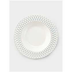 Тарелка глубокая WY Royal bird, 290 мл, d=21.5 см, фарфор, белая