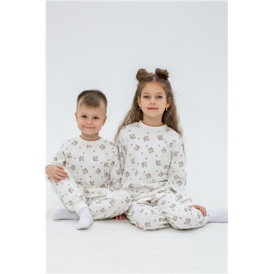 Пижама интерлок Морфей 10117 (Кремовый_коричневый)