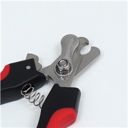 Когтерез боковой малый, 12×4×1 см, с нескользящими ручками, эконом, цвет МИКС