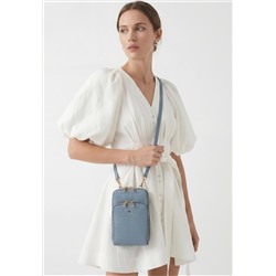 Женская мини-сумка, цвет дымчато-голубой