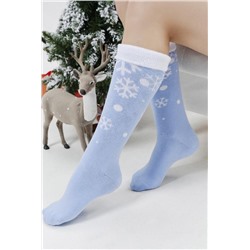 Гольфы детские Снежинка (набор 2 пары) (Голубой)