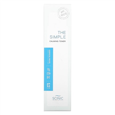 Scinic, The Simple Calming Toner, pH 5.5, 4.9 fl oz (145 ml)