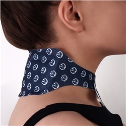 Бандаж самонагревающийся для шеи ONLITOP, 14×18×0.5 см, синий