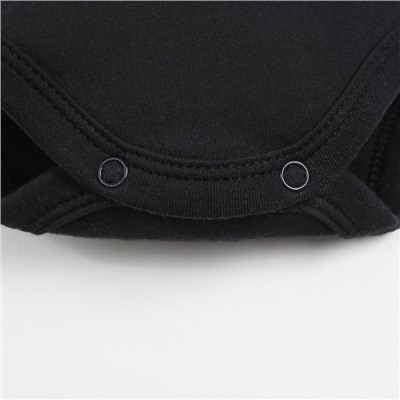 Боди детское «Крошка Я» BASIC LINE, рост 62-68 см, чёрный