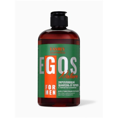 Шампунь для волос мужской от перхоти Nature укрепляющий, 470 мл