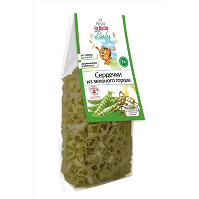 Макароны Сердечки из гороха 250г ЭКОПРОДУКТЫ, 1189878