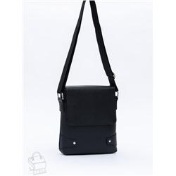 Сумка мужская кожаная 033H black Heanbag  в Новосибирске