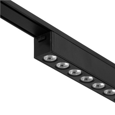 Светильник трековый ULTRA «Линза», светодиодный, 24 Вт, 48 В, 3000K-5700К, CRI90, 44.5×2.6×2.4 см, чёрный