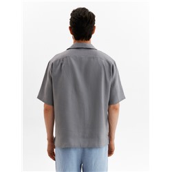 Рубашка мужская с коротким рукавом MIST, размер 54, серая