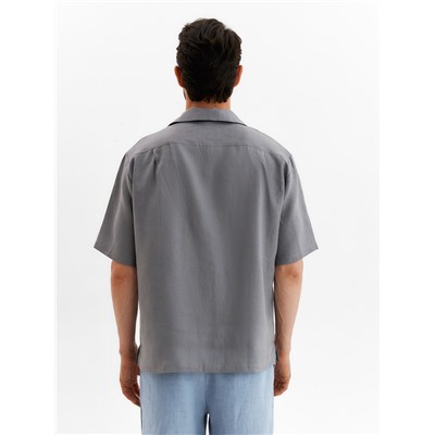 Рубашка мужская с коротким рукавом MIST, размер 54, серая