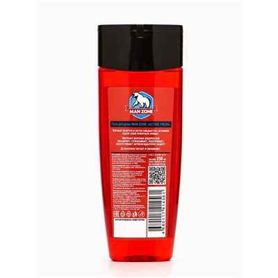Подарочный набор мужской MAN ZONE ACTIVE FRESH, гель для душа 250 мл, шампунь 250 мл