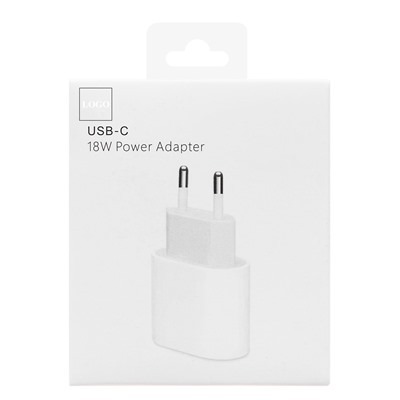 Адаптер Сетевой ORG MU7V2ZM/A Type-C 3A/18W (C) (white)