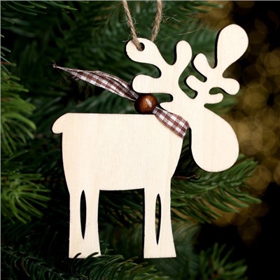 Елочная игрушка «Смешной олень», МИКС