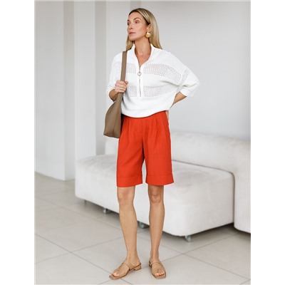 Шорты-бермуды из плотного лиоцелла