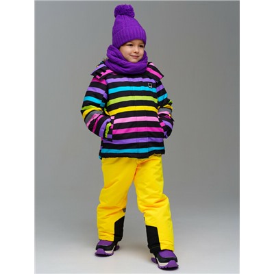 Комплект трикотажный для девочек: шапка, снуд