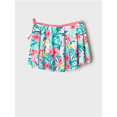 Комплект трикотажный для девочек: купальный костюм, юбка