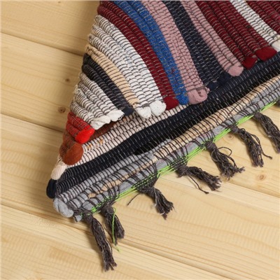 Коврик для бани на пол «Вологодский», 90×55 см, хлопок, придверный