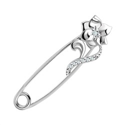 Булавка, куб.циркон., Л-12168