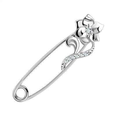 Булавка, куб.циркон., Л-12168