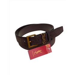 Ремень женский  из натуральной замши, цвет шоколад