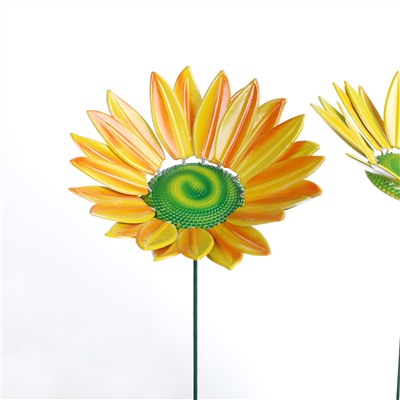 Декор для цветов Подсолнух d 18 см / 7235-В1 /уп.45/360/