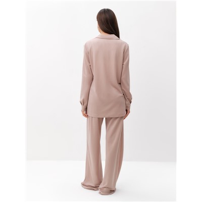 Костюм женский (рубашка, брюки, топ) KAFTAN Base, размер 48, пудровый