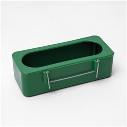 Кормушка для птиц внутренняя матовая 15×6.5×4.5 см, зелёная