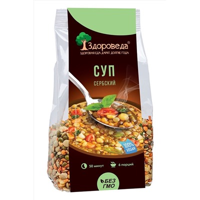 Суп Сербский 4 боба 250г ЭКОПРОДУКТЫ, 1184474