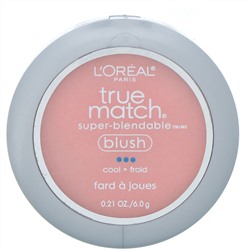 L'Oreal, Румяна True Match Super-Blendable Blush, оттенок C5-6 «Розовые мечты», 6 г