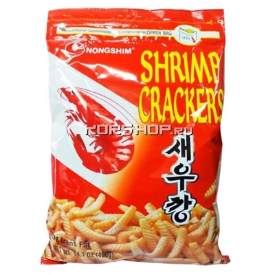 Чипсы со вкусом креветок Nongshim, Корея, 400 г