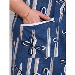 Креолка - халат синий