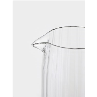 Кувшин Bella Tenero «Эко. Дольки», 1.5 л, 9×14×28 см, с бамбуковой крышкой, стекло, прозрачный