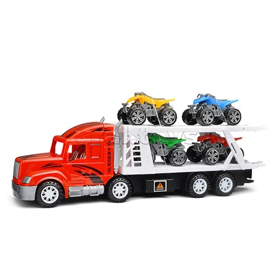 Автовоз "Мега сила" с квадроциклами, под колпаком