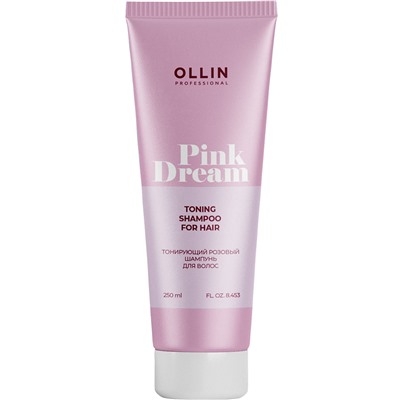 OLLIN PINK DREAM Тонирующий розовый шампунь для волос 250 мл