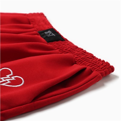 Костюм женский (толстовка, брюки) MIST Punk с вышивкой, размер 40-42, красный