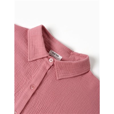 Пижама женская (рубашка, брюки) KAFTAN Basic, размер 40-42, пудрово-розовая