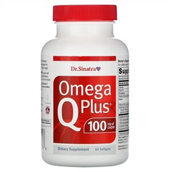 Dr. Sinatra, Omega Q Plus 100, 60 Softgels