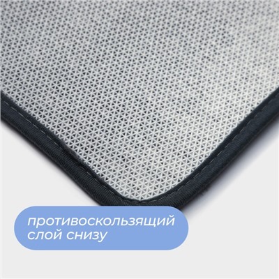 Коврик для дома SAVANNA «Элайза», 40×60 см, синий