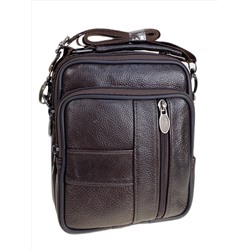 Сумка мужская из натуральной кожи, цвет черный