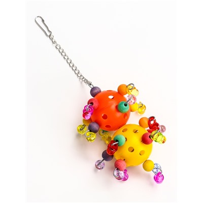 Игрушка для птиц «Большая забава 2», 26 см, цвет МИКС