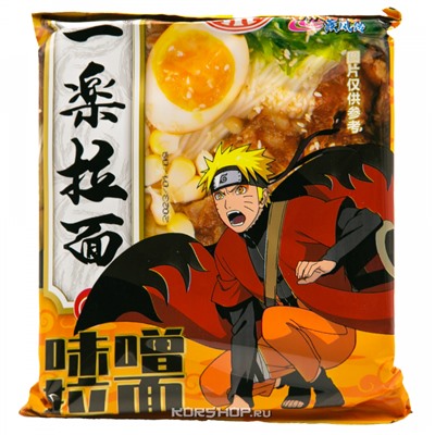 Лапша б/п со вкусом мисо Yile Noodles Naruto, Китай, 125 г Акция