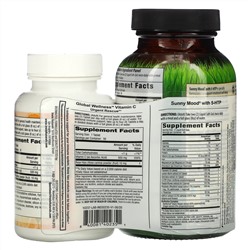 Irwin Naturals, Sunny Mood, 5-гидрокситриптофан плюс витамин D3, 80 гелевых капсул с жидкостью, плюс витамин C, 500 мг, 30 капсул