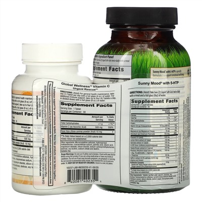 Irwin Naturals, Sunny Mood, 5-гидрокситриптофан плюс витамин D3, 80 гелевых капсул с жидкостью, плюс витамин C, 500 мг, 30 капсул